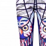 Stainglass Owl Women's Leggings Printed Yoga Pants Workout