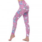 Unicorns Rainbows and Sweets  Women's Leggings Printed Yoga Pants Workout