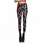Colorful Cactus Flowers Women's Leggings Printed Yoga Pants Workout