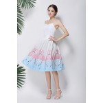 Pink Flamingo High Full Pleated Skirt - Woman's Skirt