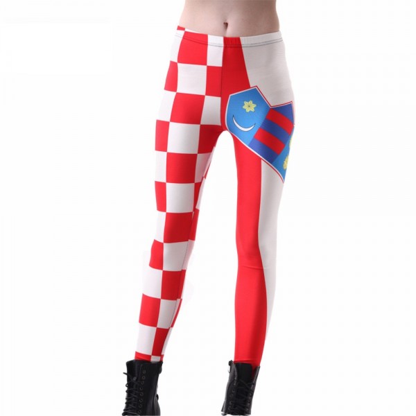 Croatian Flag Women's Leggings Printed Yoga Pants Workout