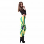 Brazilian Flag Women's Leggings Printed Yoga Pants Workout
