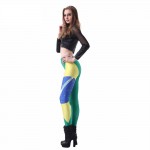 Brazilian Flag Large Women's Leggings Printed Yoga Pants Workout