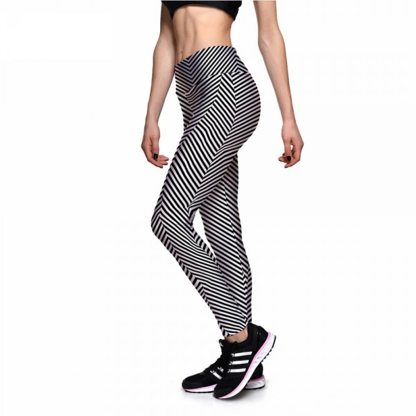 Chevron Stripes Women's Leggings Printed Yoga Pants Workout