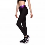 Galaxy Waist Women's Leggings Printed Yoga Pants Workout
