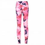 Pink Camouflage Women's Leggings Printed Yoga Pants Workout