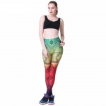 Colorful Snakeskin Women's Leggings Printed Yoga Pants Workout