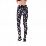 Let it Snow with Black Mesh Lines Women's Leggings Printed Yoga Pants Workout