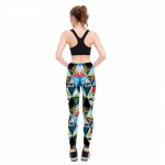 Tropical Geometric Women's Leggings Printed Yoga Pants Workout