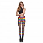 Rainbow Ellipse Women's Leggings Printed Yoga Pants Workout
