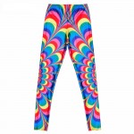 Rainbow Ellipse Women's Leggings Printed Yoga Pants Workout