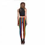 Rainbow Horizontal Lines Women's Leggings Printed Yoga Pants Workout