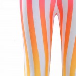 Neon Sunset Horizontal Lines Women's Leggings Printed Yoga Pants Workout