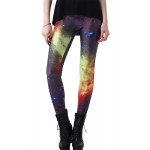 Galaxy Nebula Space Stars Women's Leggings Yoga Workout Capri Pants