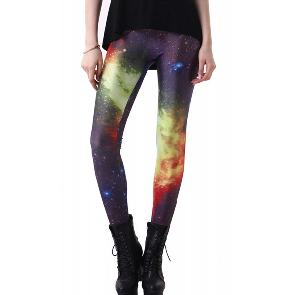 Galaxy Nebula Space Stars Women's Leggings Yoga Workout Capri Pants
