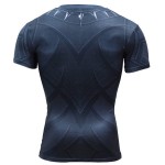 Black Panther Civil War Short Sleeve Men's Compression Shirt