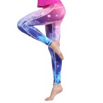 Blue and Purple Sky Women's Leggings Printed Yoga Pants Workout