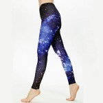 Blue Galaxy Activewear Women's Leggings Printed Yoga Pants Workout
