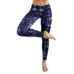 Blue Graphics Women's Leggings Printed Yoga Pants Workout
