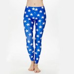 Blue Stars Women's Leggings Printed Yoga Pants Workout