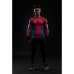 Spiderman Raglan Long Sleeve Men's Compression Shirt