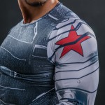 Winter Soldier Civil War Long Sleeve Men's Compression Shirt