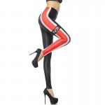 Mass Effect N7 Black, Red and White Women's Leggings Yoga Workout Capri Pants