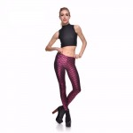 Mermaid Scale Women's Leggings Yoga Workout Capri Pants - 12 Colors to Choose