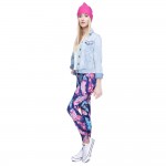 Colorful Feathers Women's Leggings Printed Yoga Pants Workout