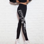 Machine Gun in Holster Women's Leggings Yoga Workout Capri Pants