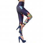 Tetris Women's Leggings Yoga Workout Capri Pants
