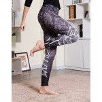 Damask Floral Women's Leggings Printed Yoga Pants Workout