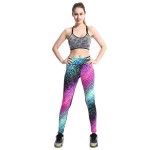 Diagonal Animal Print in Many Colors Women's Leggings Printed Yoga Pants Workout