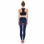 Dreamweaver Colorful on Black Women's Leggings Printed Yoga Pants Workout