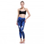 Dreamweaver on Blue Women's Leggings Printed Yoga Pants Workout