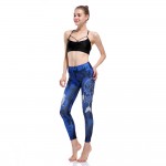 Dreamweaver on Blue Women's Leggings Printed Yoga Pants Workout