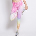 Floral Pastel Rainbow Women's Leggings Printed Yoga Pants Workout