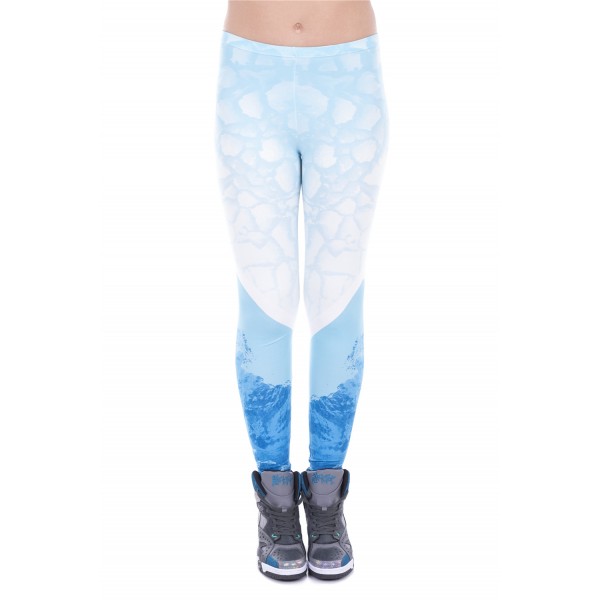 In the Clouds Ski Women's Leggings Printed Yoga Pants Workout