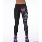 Lion and Roses Women's Leggings Printed Yoga Pants Workout