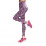 Marled Solid Women's Leggings Printed Yoga Pants Workout