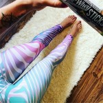 Pastel Zebra Rainbow Women's Leggings Printed Yoga Pants Workout
