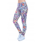 Zebra Color Splash Women's Leggings Printed Yoga Pants Workout