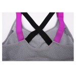 Multicolored Push-Up Strappy Sports Bra Yoga Workout