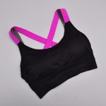Multicolored Push-Up Strappy Sports Bra Yoga Workout
