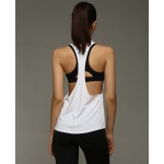 Loose Fit Side Racerback Tank - Quick Dry Workout Breathable Yoga