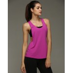 Loose Fit Side Racerback Tank - Quick Dry Workout Breathable Yoga