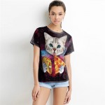 Galaxy Cat Eating Pizza Women's Black Tee - Short Sleeved T-Shirt