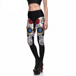 Large Day of the Dead Skulls Women's Leggings Printed Yoga Pants Workout