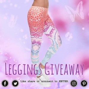 Win Our Pastel Pasiley Flowers Ombre Leggings!